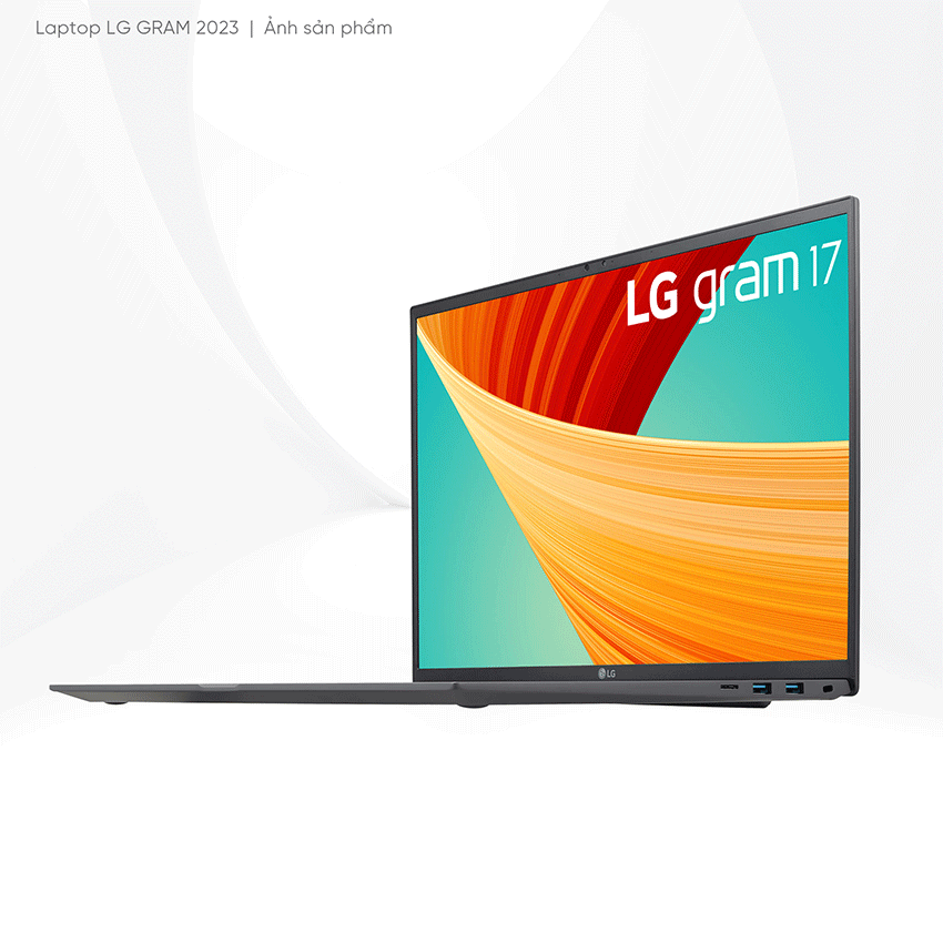 Laptop LG Gram 17ZD90R-G.AX73A5 (i7-1360P/16GB RAM/256GB SSD/17.0 inch WQXGA/Dos/Xám) (2023)