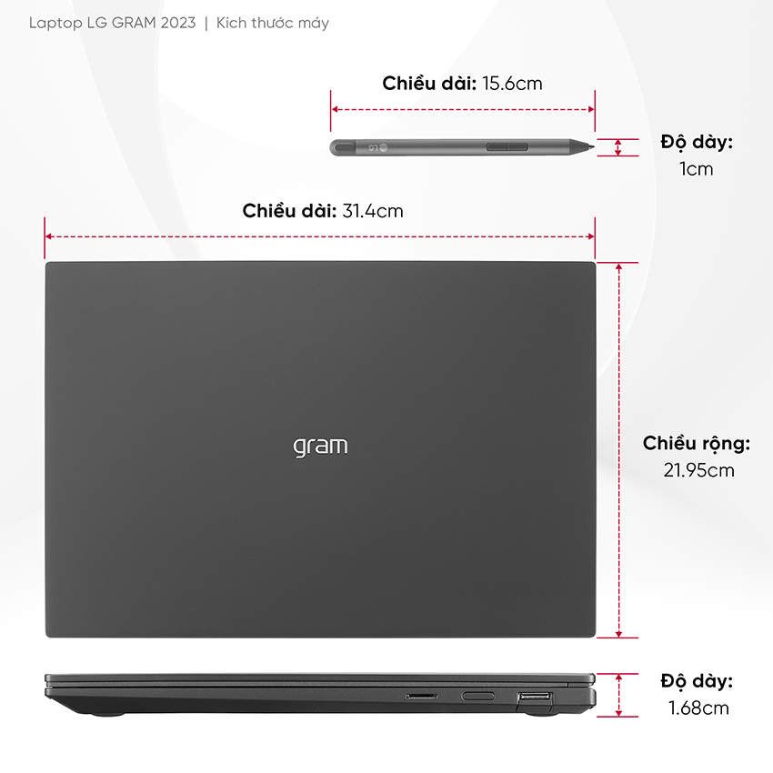 Laptop LG Gram 360 14T90R-G.AH55A5