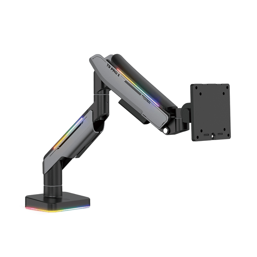 Giá đỡ màn hình HumanMotion T9 Pro II Led RGB Màu Xám (23-43 inch)
