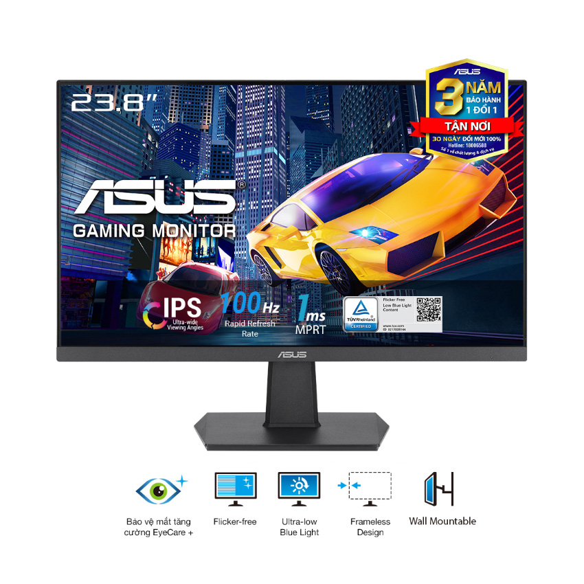 Monitor 27 ASUS VA27EHF 1ms 100Hz Full HD IPS LED HDMI – GRUPO DECME