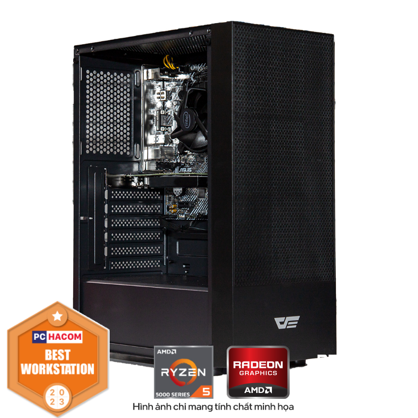 PC HACOM Designer D112 (Ryzen 5 5500/B450/8GB RAM/240GB SSD/RX 550/500W)