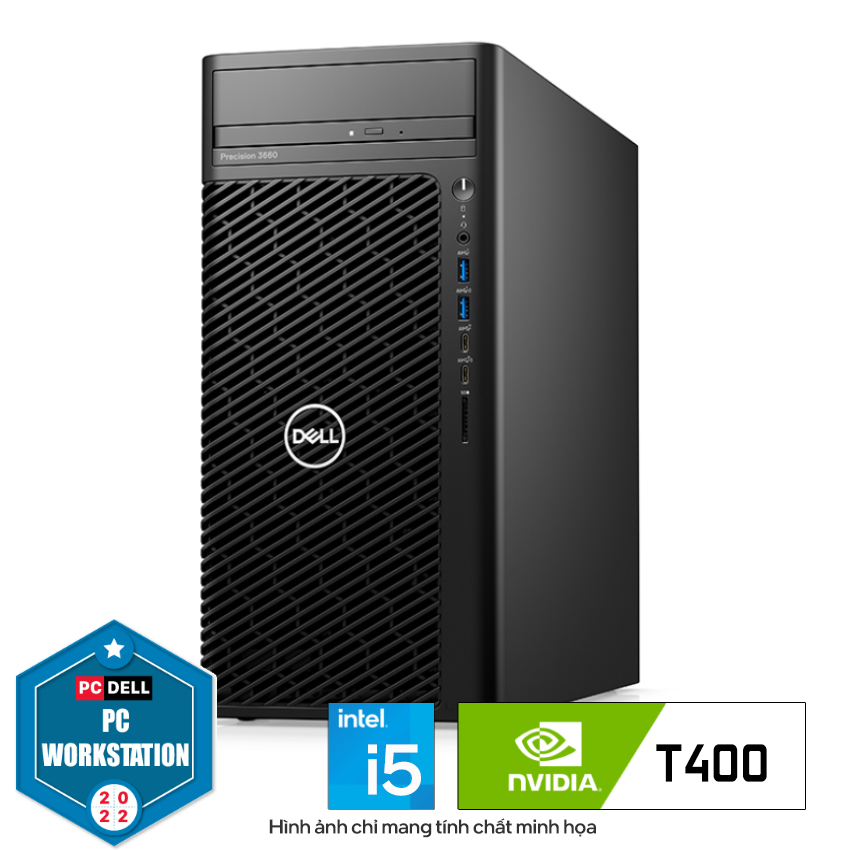 Workstation Dell Precision 3660 Tower (i5-12600/8GB RAM/512GB SSD/DVDRW/T400 4GB/K+M) (42PT3660D11)