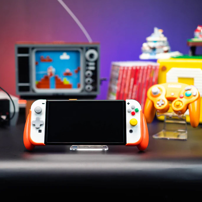 NeoGrip Set Skull & Co for Nintendo Switch Oled - Gamecube Orange