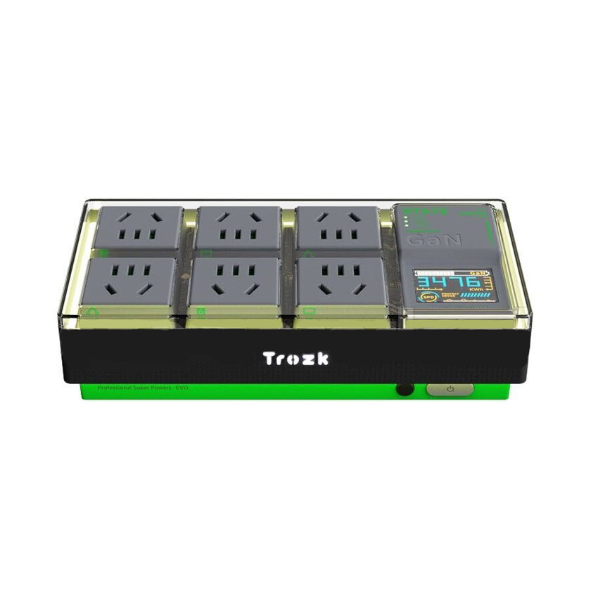 Hub sạc nhanh kiêm ổ cắm điện Trozk PUNK E-Power TC-01 - PD 65W - Màu xanh lá