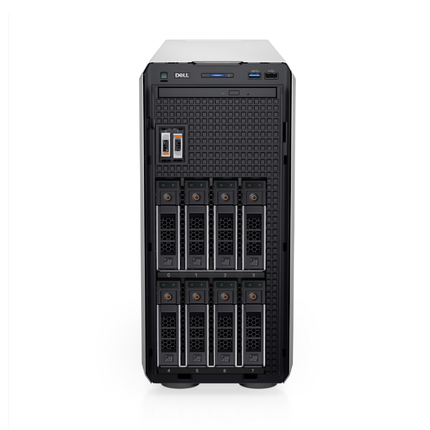 Server Dell PowerEdge T350 (8x3.5" Chassis/Xeon E2324G/8GB RAM/2TB HDD/iDRAC9, Express 15G/PERC H755/BC5720DP 1GbE LOM/DVDRW/600W)