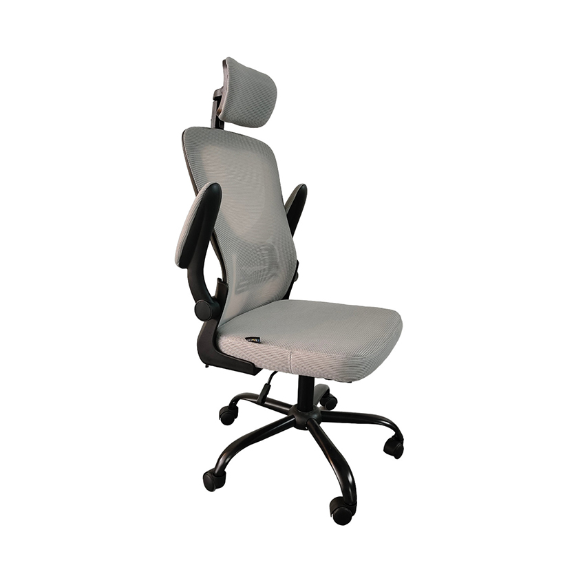 Ghế công thái học LEGION YT030 Grey Black (Màu Ghi Đen/Chân Kim Loại) - Hình 3