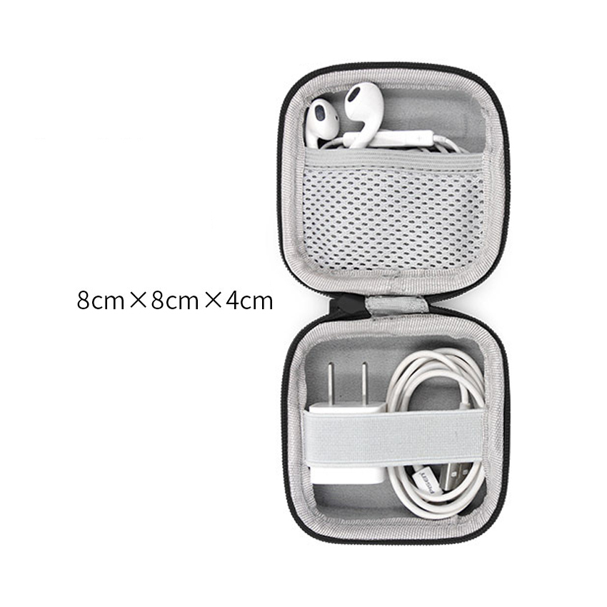 Hộp đựng phụ kiện Boona F001 Vải Oxford màu xám (8cm x 8cm x 4cm) - Hình 2