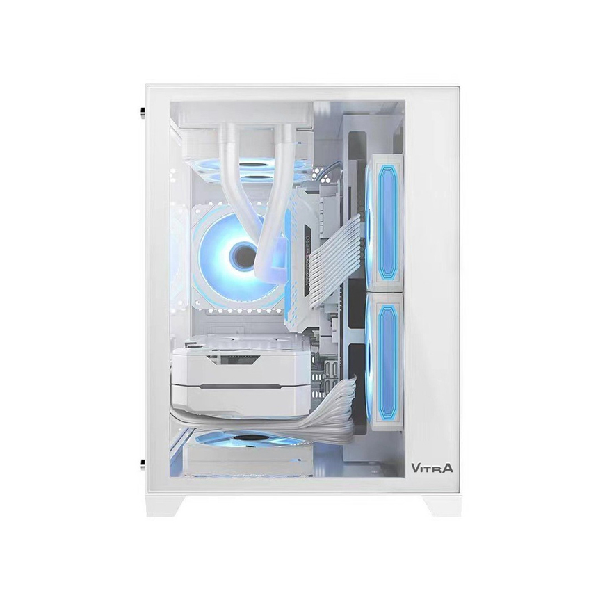 Vỏ Case VITRA CRYSTAL S1 LITE White ( MATX/Màu trắng/Rad 240) - Hình 3