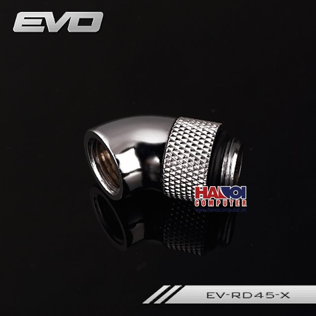 Fitting Adapter 45* Male - Female - Silver Shining OEM (Hàng Thanh Lý) - Hình 1