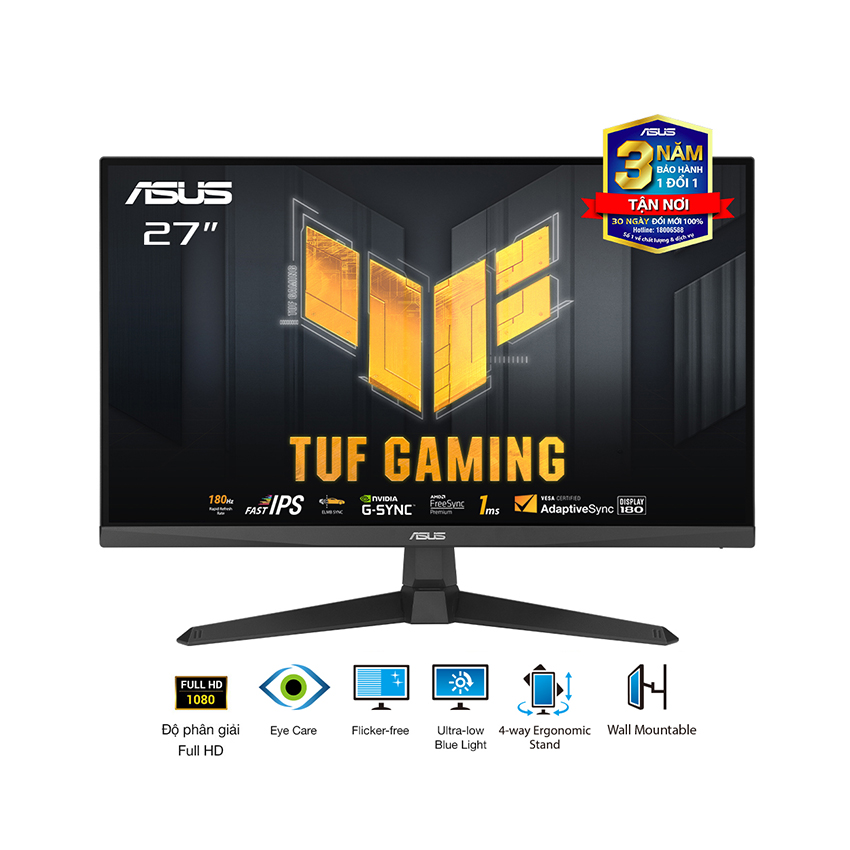 Ecran Gaming ASUS TUF VG249Q3A 23.8'' Full HD IPS 180 Hz