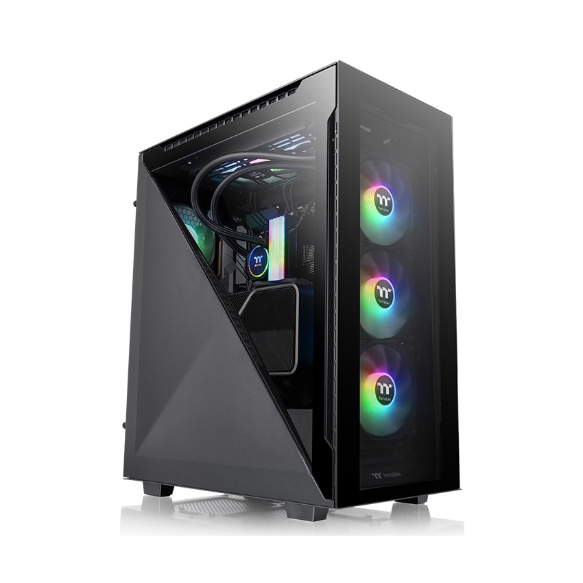 Case Thermaltake Divider 500 TG ARGB Black ( Mid Tower/ Màu Đen) - Hình 1