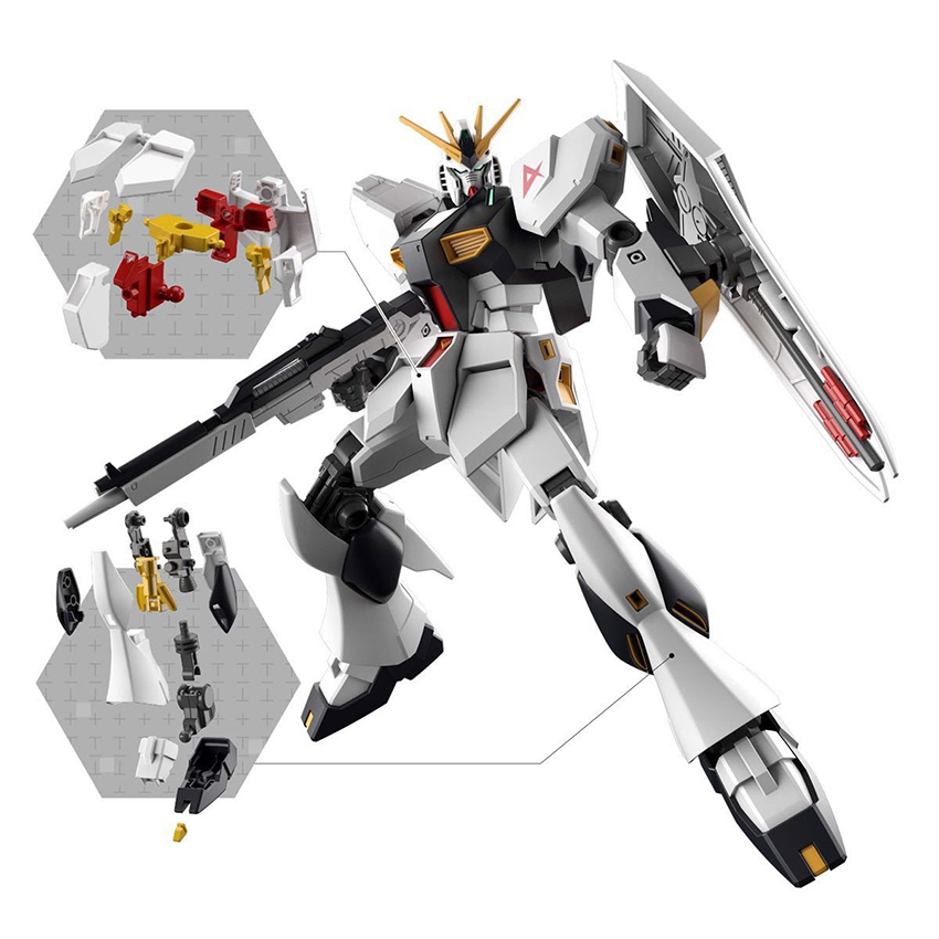 Mô hình lắp ráp Bandai Gundam ENTRY GRADE 1/144 nu ν