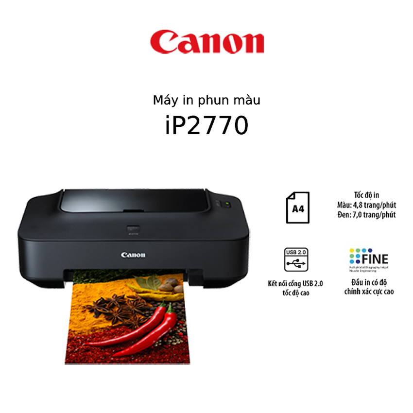 Máy In Canon IP2770 - Phun màu đơn năng