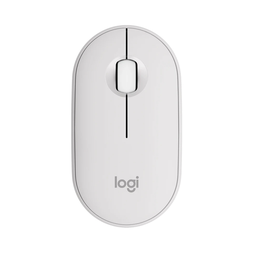 Chuột không dây Logitech Pebble M350s Màu Trắng (Wireless/Bluetooth) _ 910-006986