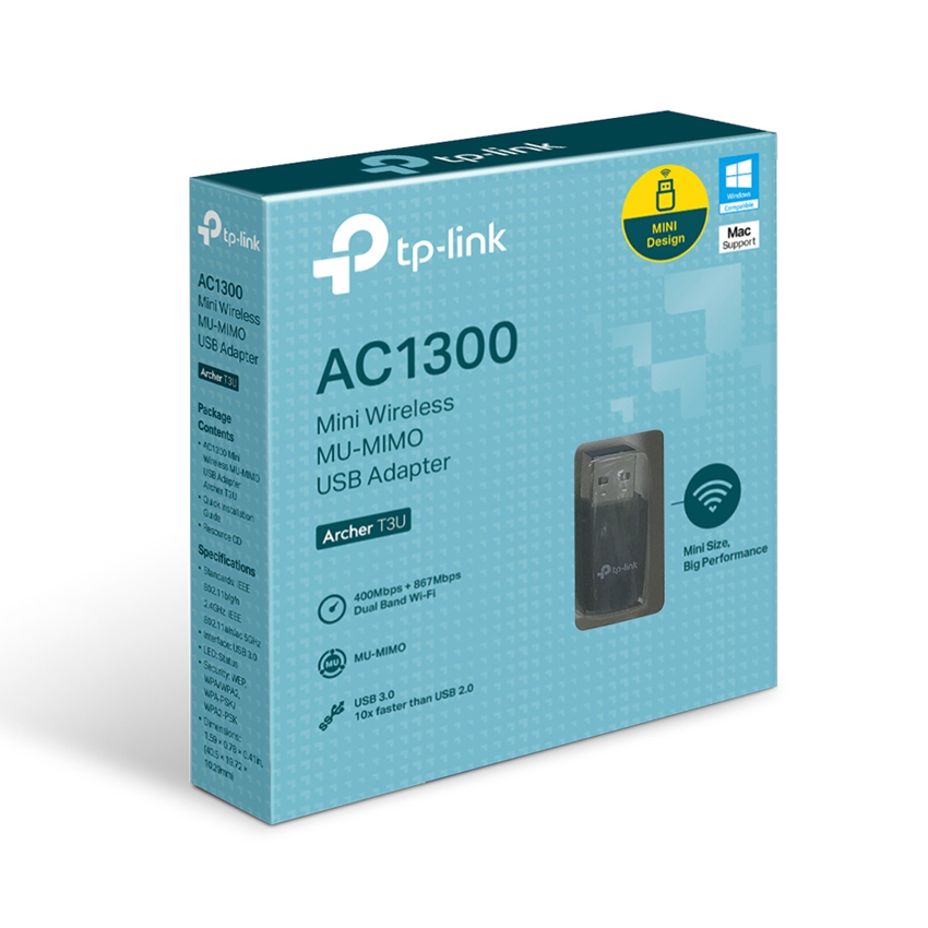 Card Mạng Không Dây TP-Link Archer T3U USB Wireless AC1300