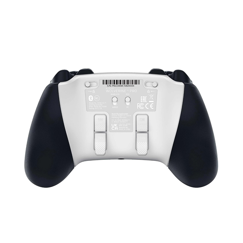 Tay cầm chơi game Razer Wolverine V2 Pro-Wireless PlayStation 5 (PS5) PC Gaming Controller - Màu Trắng- RZ06-04710200-R3A1