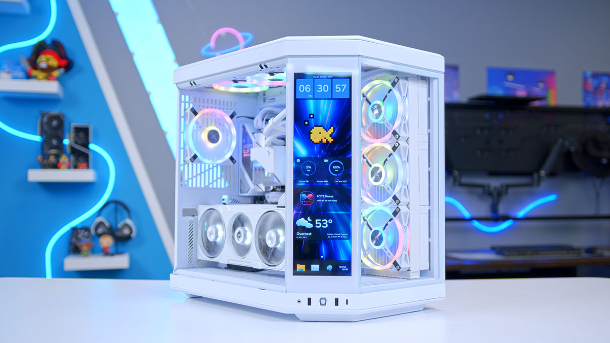 Vỏ case HYTE Y70 - White White (ATX/Mid Tower/Màu Trắng)