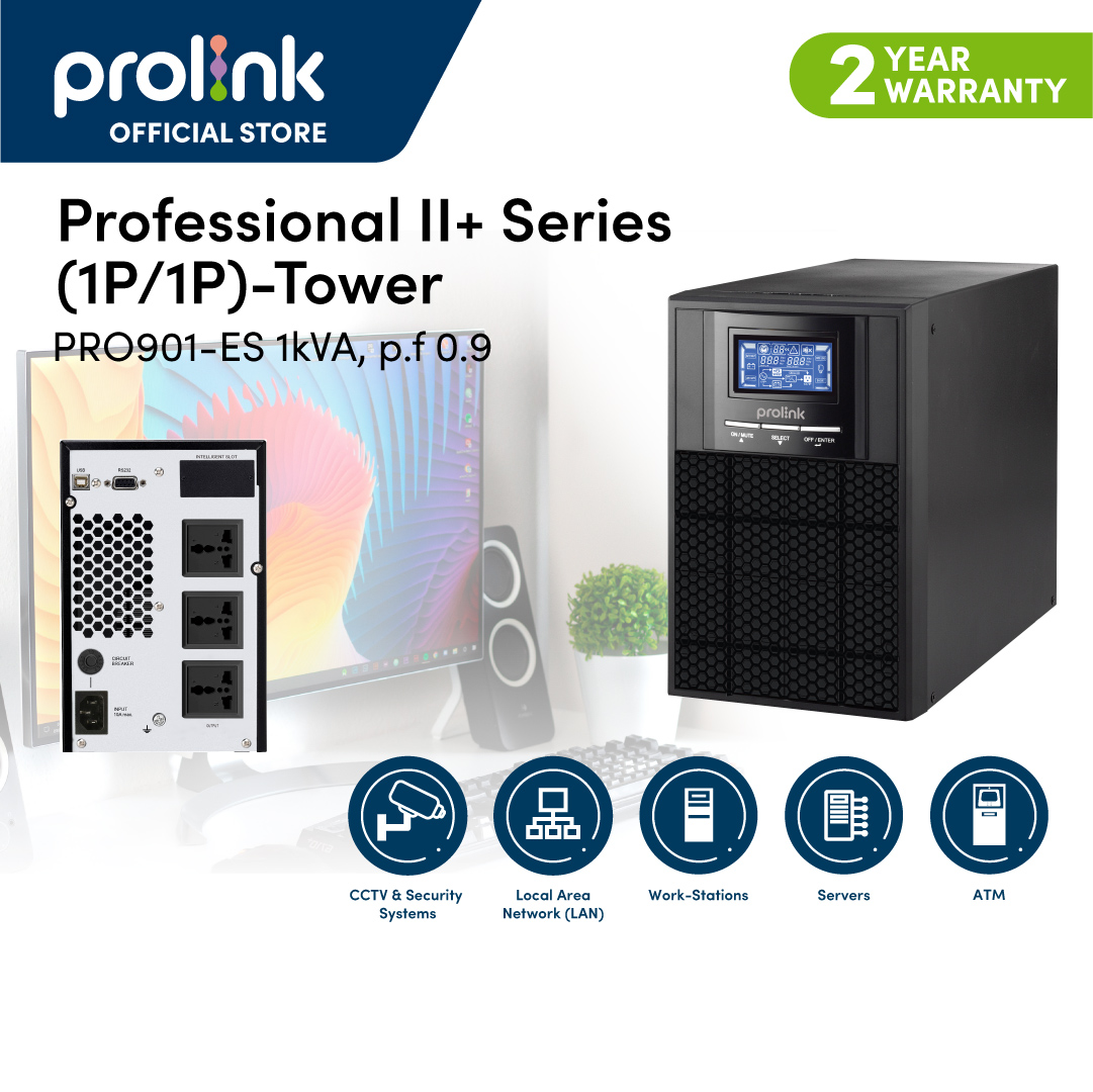 Bộ lưu điện UPS PROLINK PRO901ES (1000VA/900W)