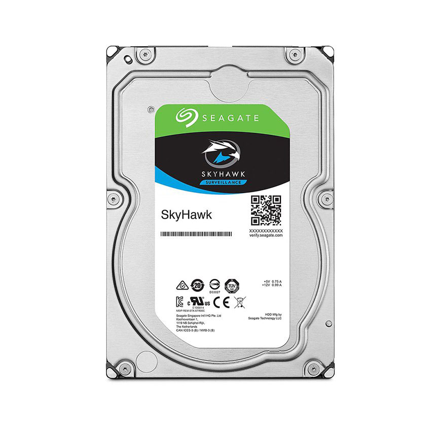 Ổ cứng HDD Seagate SkyHawk 1TB, 3.5 inch, 5400RPM, SATA, 256MB Cache (ST1000VX013)