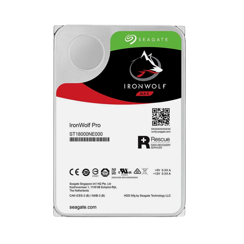 Ổ cứng HDD Seagate Ironwolf Pro 8TB, 3.5 inch, 7200RPM, SATA, 256MB Cache (ST8000NT001)