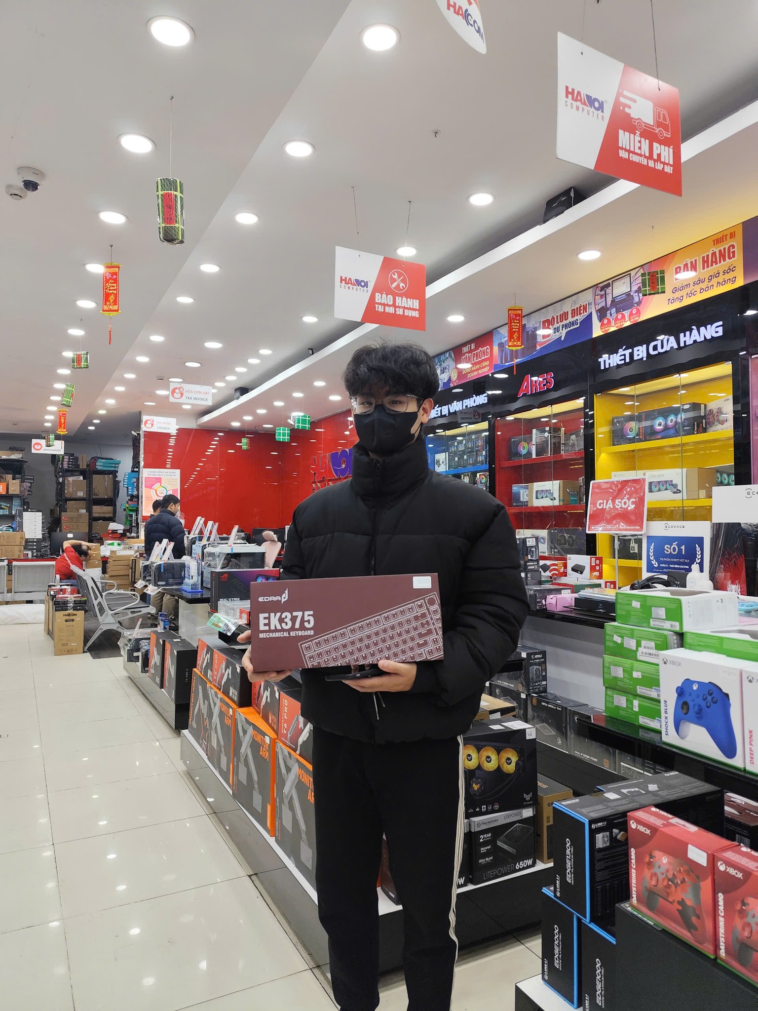 Bàn Phím Cơ Gaming Edra EK375 Beta Brown Switch (Usb/Pbt/Led Rainbow) - Hình 3