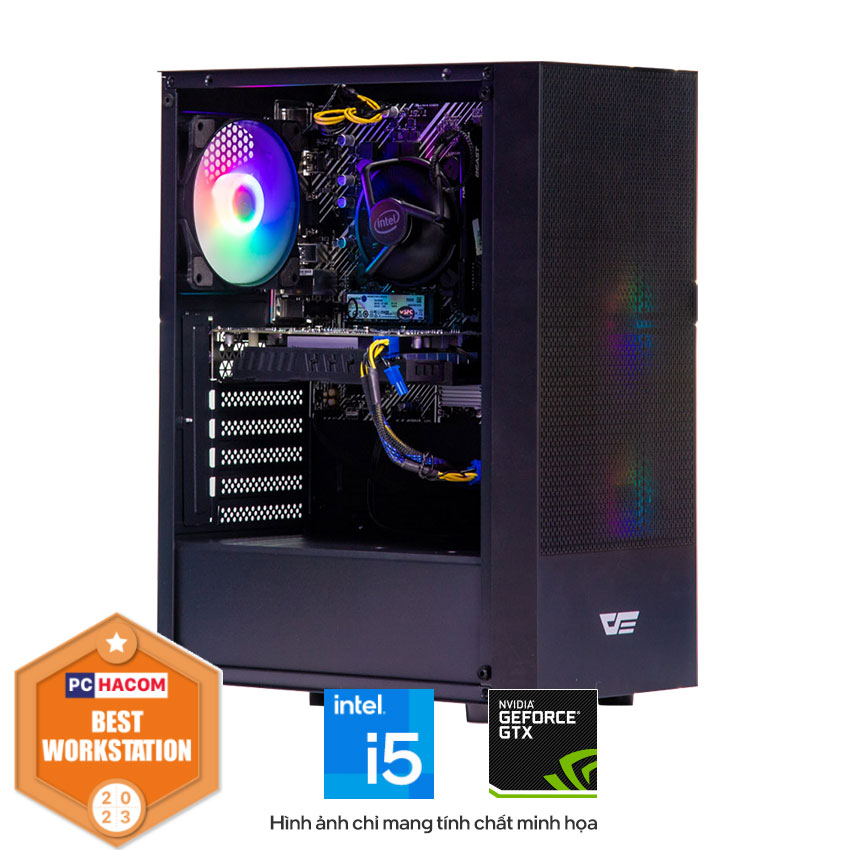 PC HACOM Designer D141 (i5-10400F/B560/16GB RAM/500GB SSD/RTX 3050/550W)