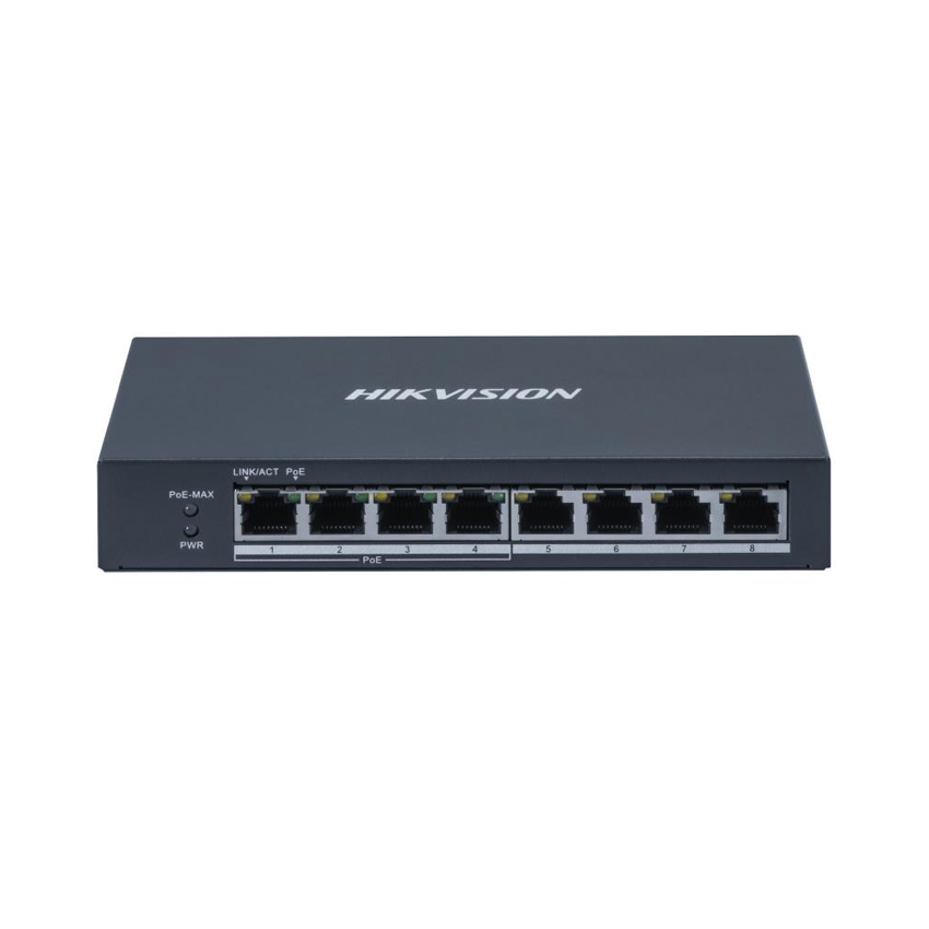 SWITCH POE HIKVISION DS-3E0508P-O (4 PORTS GIGABIT POE, 802.3AF/AT, POE POWER BUDGET 60W)