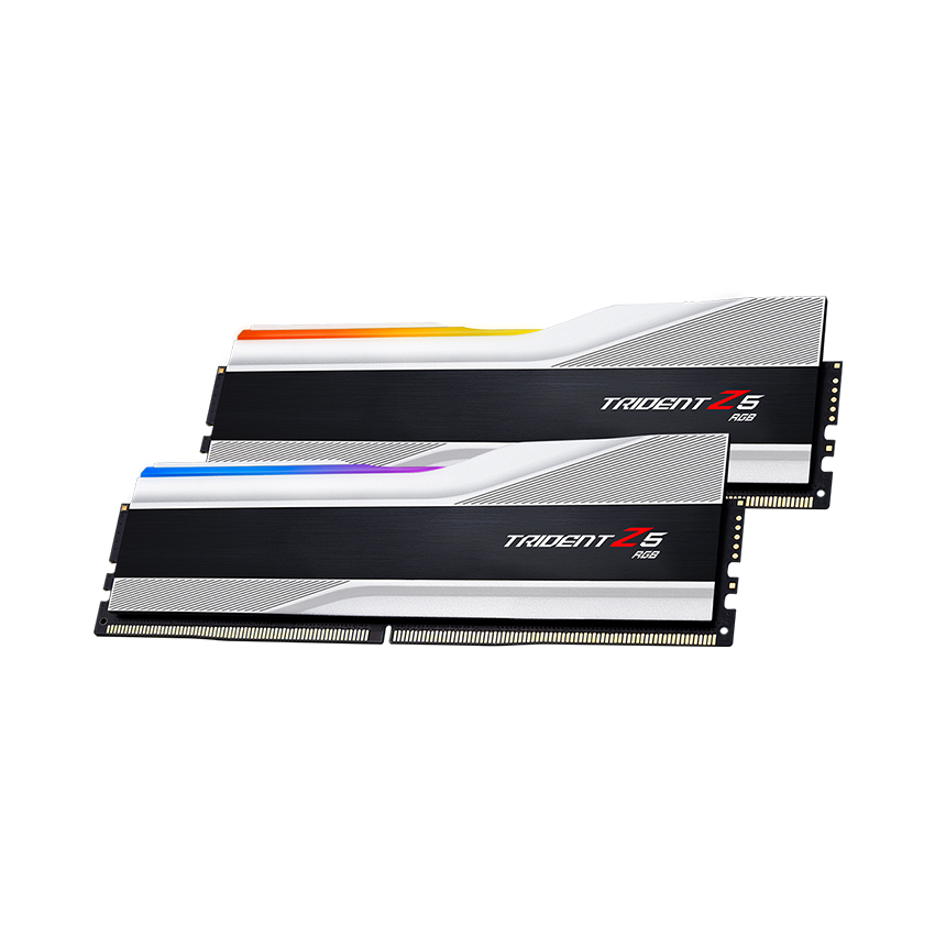 RAM DESKTOP GSKILL TRIDENT Z5 RGB SLIVER (F5-6000J3238F16GX2-TZ5RS) 32G (2X16GB) DDR5 6000MHZ