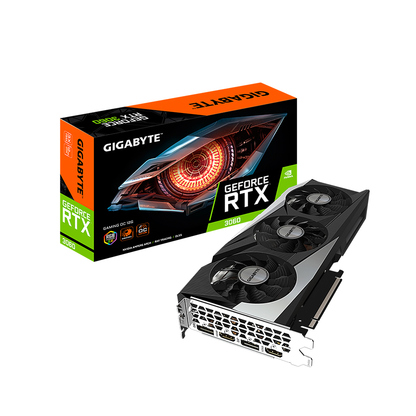 Card màn hình Gigabyte RTX 3060 GAMING OC 12GD-V2 - Hình 1