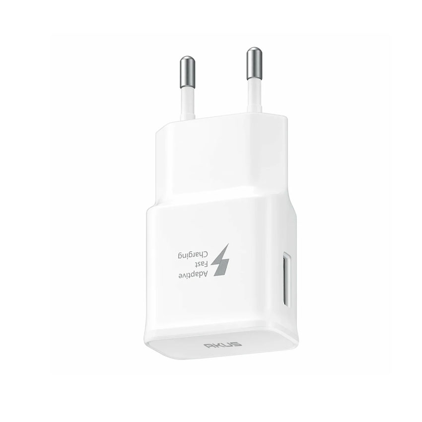 Củ sạc nhanh AKUS-QC30 - QC 3.0 - 01 CỔNG USB TYPE A - MÀU TRẮNG - Hình 1