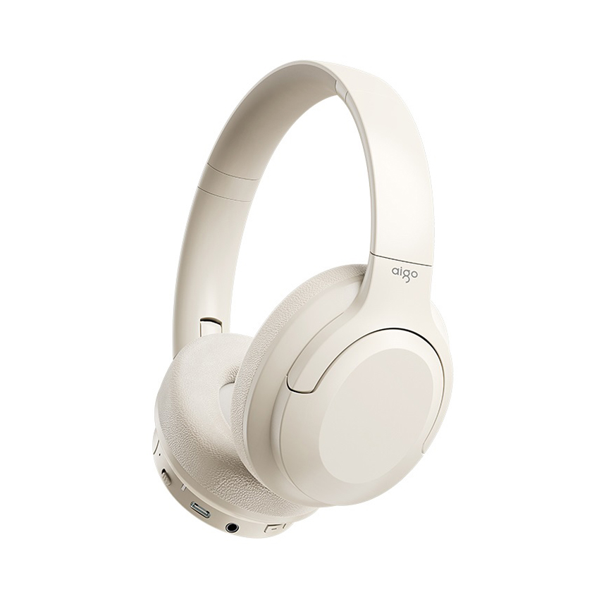 Tai nghe không dây AIGO WY100 White (Kết nối có dây + Bluetooth 5.3)