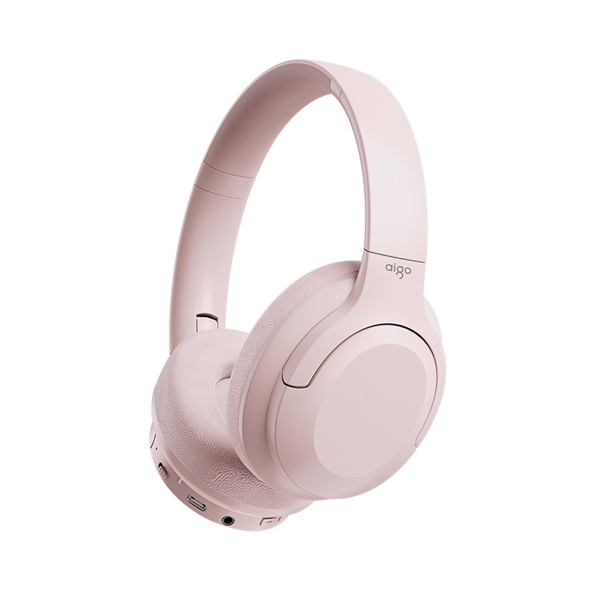Tai nghe không dây AIGO WY100 Pink (Kết nối có dây + Bluetooth 5.3)