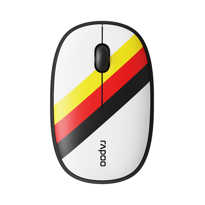 CHUỘT KHÔNG DÂY RAPOO M650 SILENT GERMANY WHILTE YELLOW RED (BLUETOOTH + WIRELESS 2.4G)