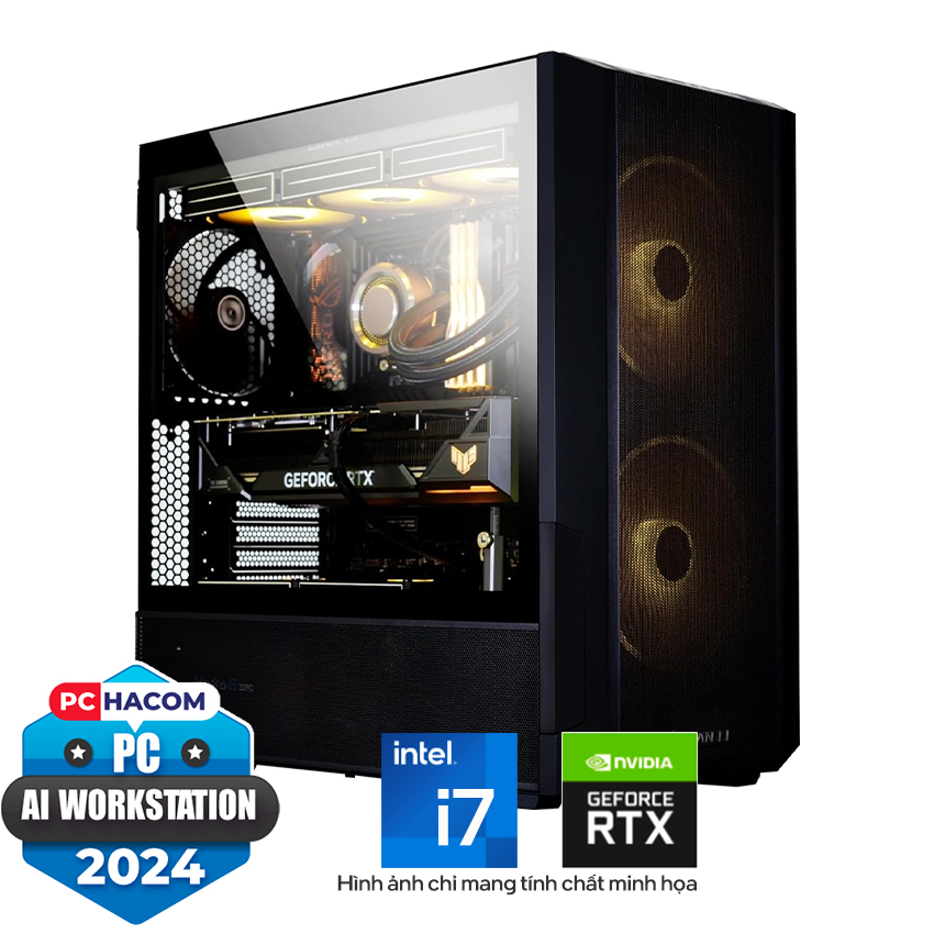 PC HACOM AI Intermediate V2 (GeForce RTX 4080/i7-14700K/Z790/64GB RAM/2TB SSD/1000W)