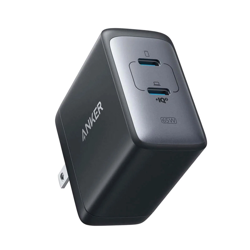 Củ sạc nhanh Anker PowerPort  III A2666 65W - 02 cổng Type C - Màu đen - Hình 1