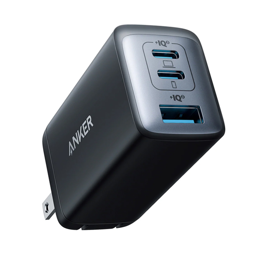 Củ sạc nhanh Anker PowerPort III A2667 65W - 02 cổng Type C + 01 cổng Type A - Màu đen - Hình 1