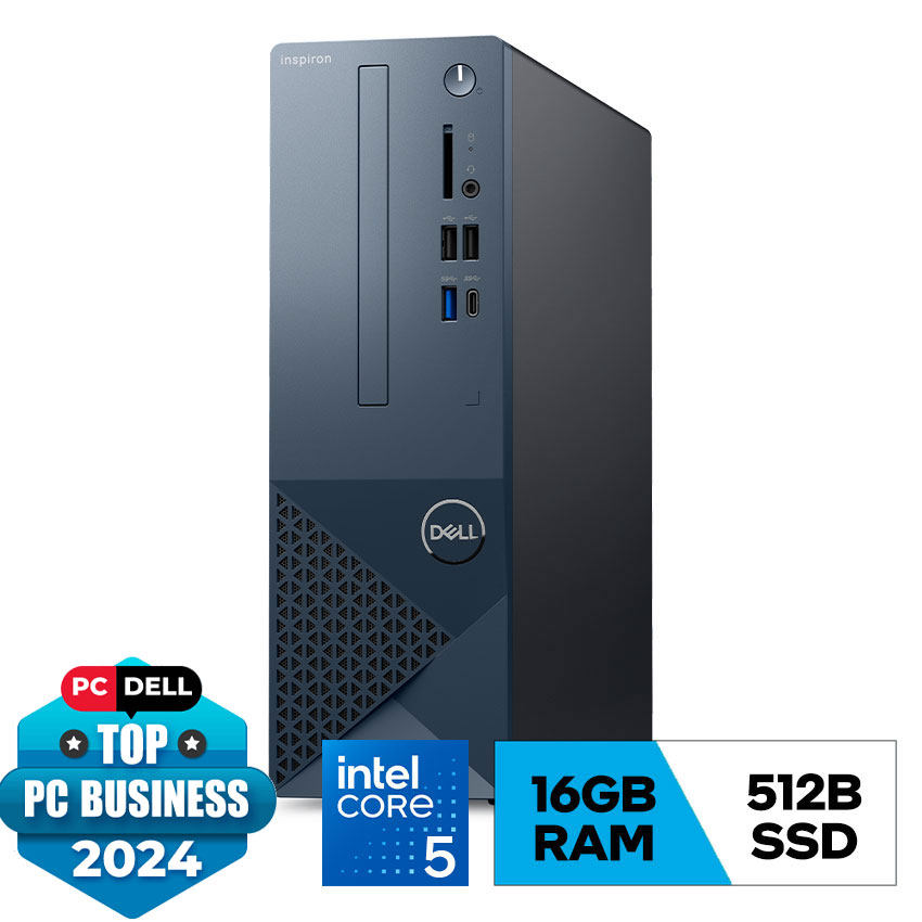 PC Dell Inspiron 3030SFF (i5 14400 16GB RAM/512GB SSD/WL+BT/K+M/Win11) (SFFI53013W1-16G-512G)