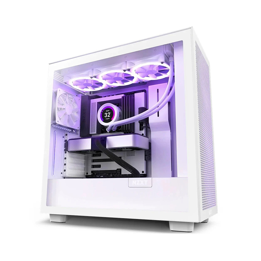 Vỏ máy tính NZXT H7 Flow White  (Mid Tower/Màu Trắng) - Hình 1
