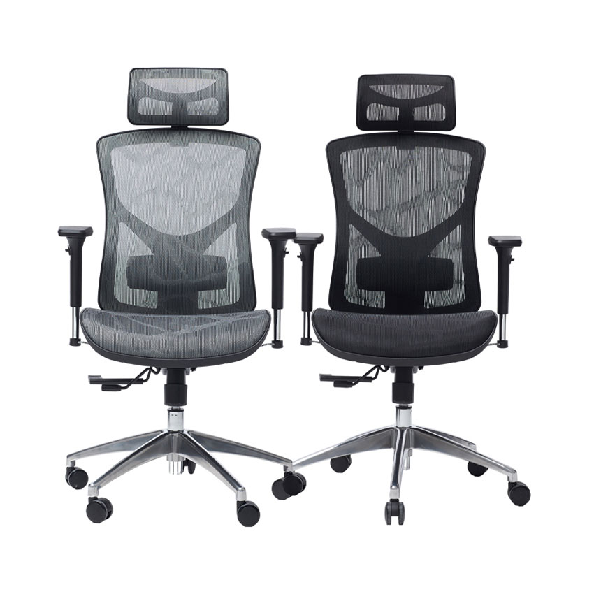 Ghế Công Thái Học Manson Vera Lưới Vân Rồng Xám - Hình 3