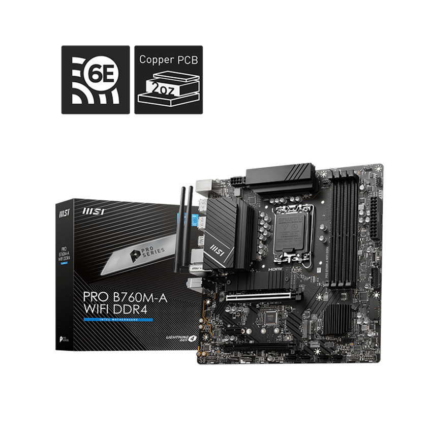 Mainboard MSI PRO B760M-A WIFI DDR4 - Hình 3