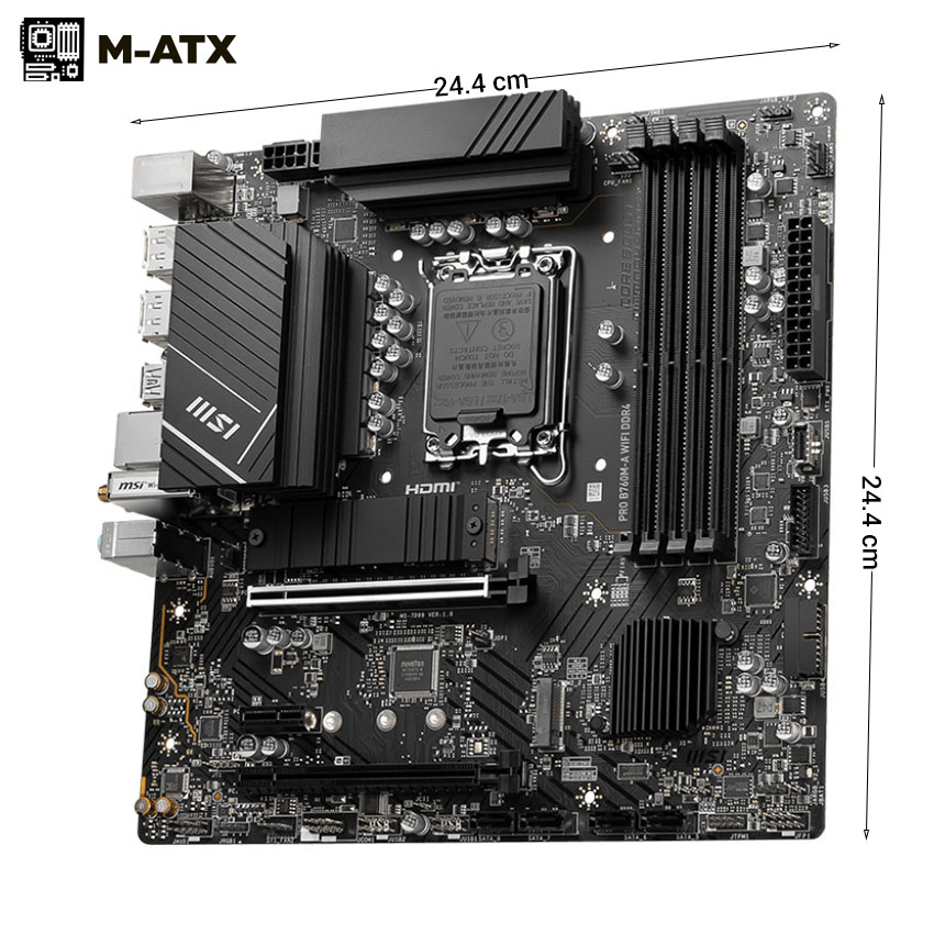 Mainboard MSI PRO B760M-A WIFI DDR4 - Hình 4