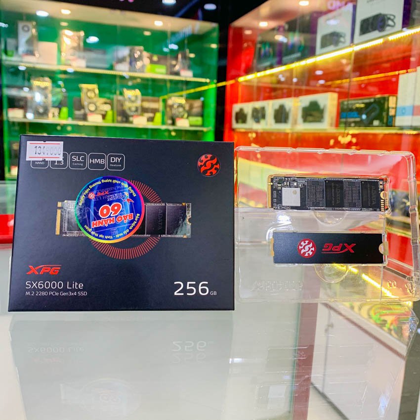 Ổ cứng SSD Adata SX6000NP Lite 256GB M.2 2280 PCIe NVMe Gen 3x4 (Đọc 1800MB/s - Ghi 1200MB/s) - Hình 1