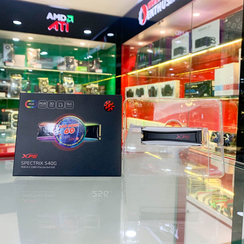 SSD Adata XPG SPECTRIX S40G RGB 256GB PCIe NVMe 3x4 (Doc 3500MB/s, Ghi 3000MB/s) - AS40G-256GT-C - Hình 5