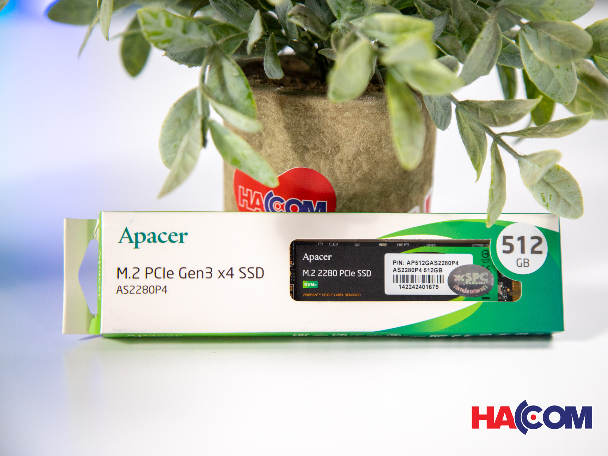 Ổ cứng SSD Apacer AS2280P4 512GB PCIe NVMe 3x4 (Đoc 2100MB/s, Ghi 1500MB/s) - (AP512GAS2280P4-1) - Hình 4