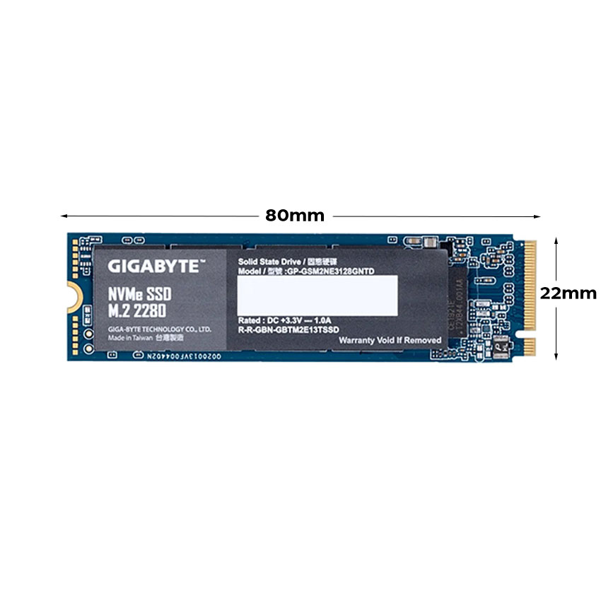 Ổ cứng SSD Gigabyte 256GB M.2 2280 PCIe NVMe Gen 3x4 (Đọc 1700MB/s, Ghi 1100MB/s) - (GP-GSM2NE3256GN - Hình 4
