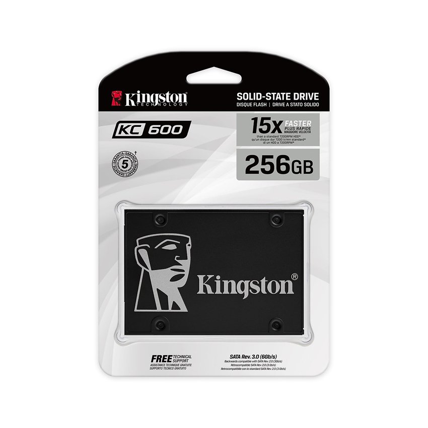 Ổ cứng SSD Kingston KC600 256GB 2.5 inch SATA3 (Đọc 550MB/s - Ghi 500MB/s) - (KC600/256GB)  - Hình 1