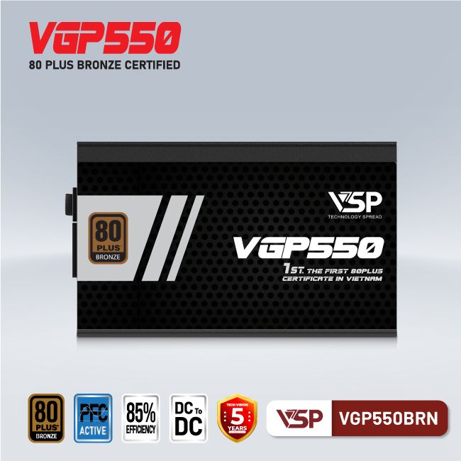 Nguồn VSP VGP550BRN 550W (80Plus Bronze) - Hình 2
