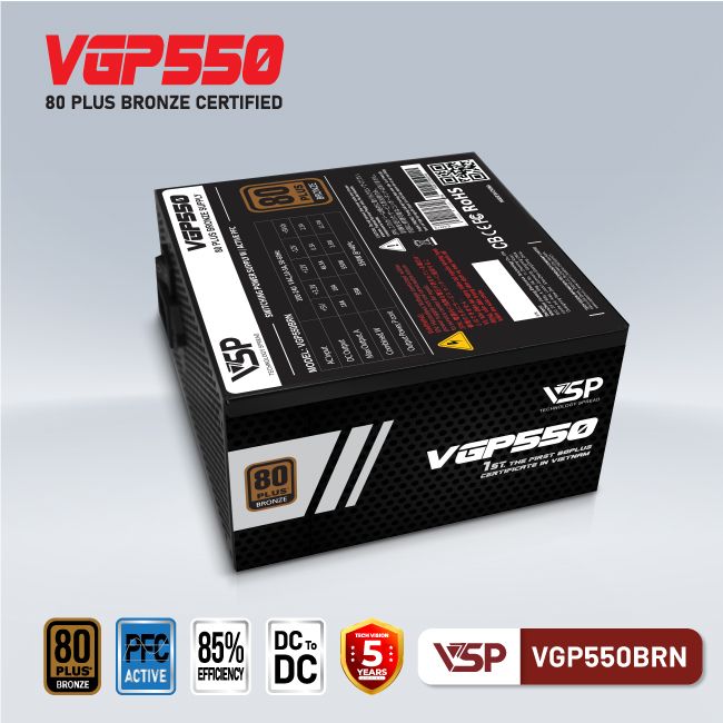 Nguồn VSP VGP550BRN 550W (80Plus Bronze) - Hình 4