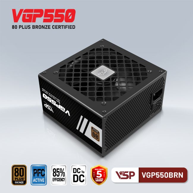 Nguồn VSP VGP550BRN 550W (80Plus Bronze) - Hình 5