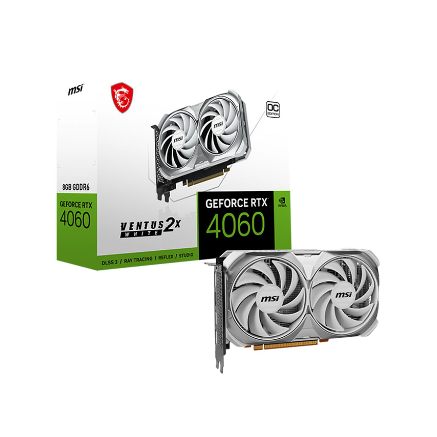 Card màn hình MSI RTX 4060 VENTUS 2X White 8G OC